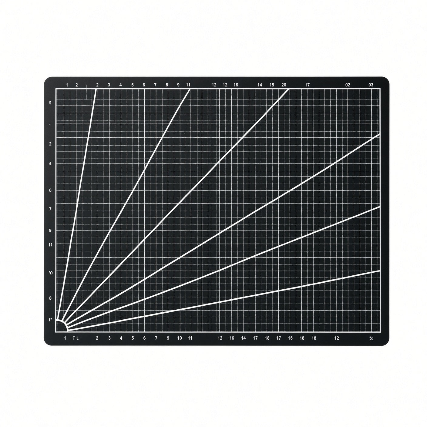 Tapis de découpe A4 auto-réparateur double face, grille de mesure, pour dessin technique et bureau